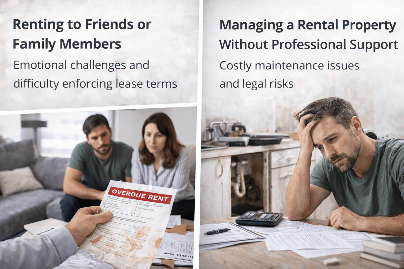 Rental property maintenance problems caused by property investor mistakes Australia